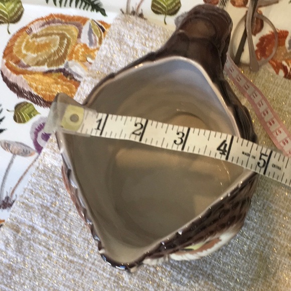 Vintage owl beverage pitcher made in Italy - Picture 8 of 12